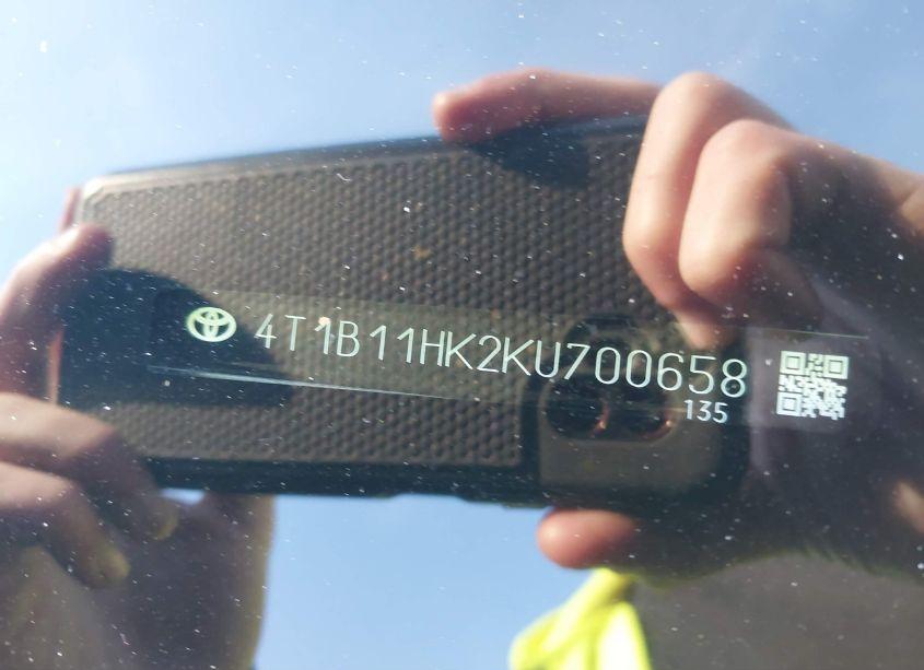 Photo 9 of 2019 Toyota Camry XLE (VIN 4T1B11HK2KU700658)