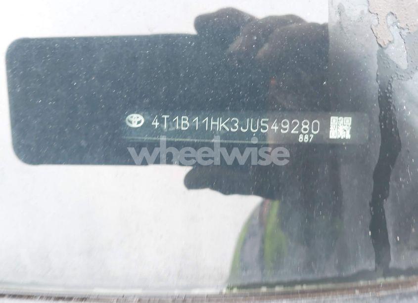 Photo 17 of 2018 Toyota Camry SE (VIN 4T1B11HK3JU549280)