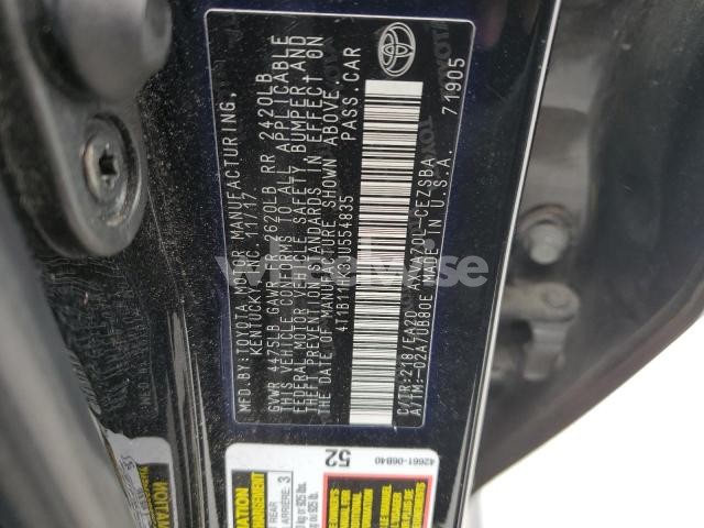 Photo 5 of 2018 TOYOTA CAMRY L (VIN 4T1B11HK3JU554835)