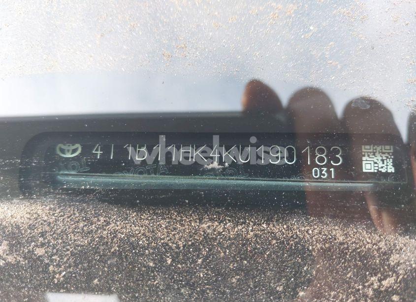 Photo 9 of 2019 Toyota Camry SE (VIN 4T1B11HK4KU190183)