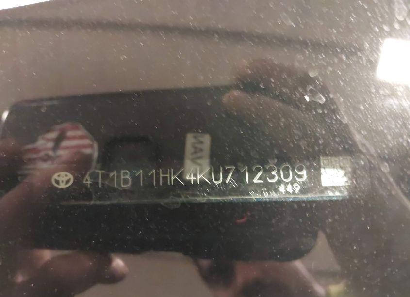 Photo 9 of 2019 Toyota Camry SE (VIN 4T1B11HK4KU712309)