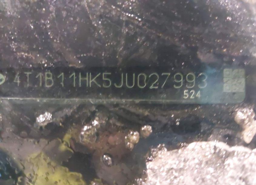 Photo 9 of 2018 Toyota Camry SE (VIN 4T1B11HK5JU027993)