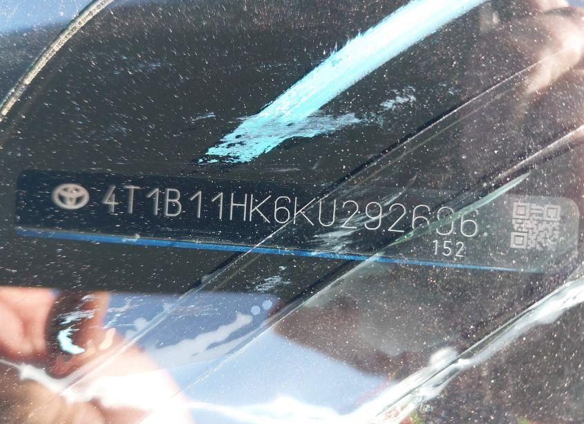 Photo 9 of 2019 Toyota Camry SE (VIN 4T1B11HK6KU292696)