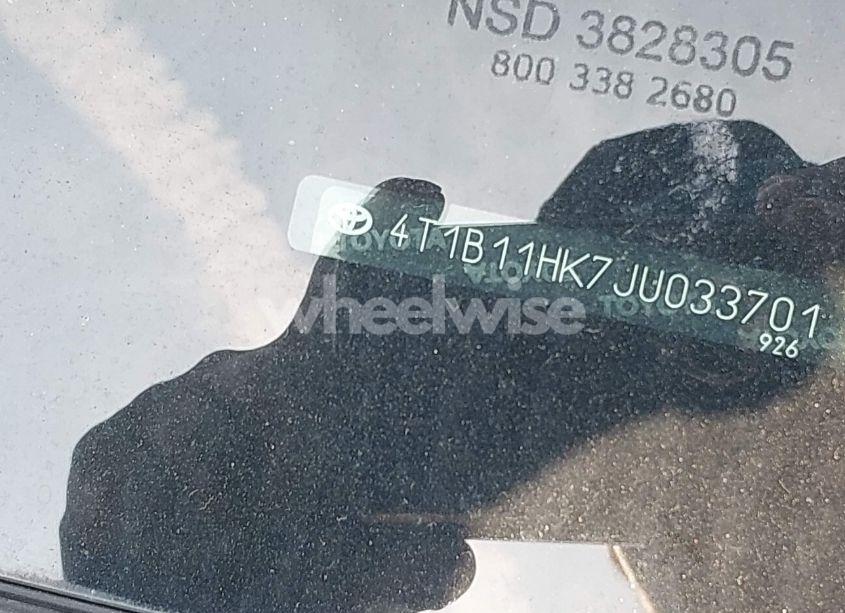 Photo 17 of 2018 Toyota Camry SE (VIN 4T1B11HK7JU033701)