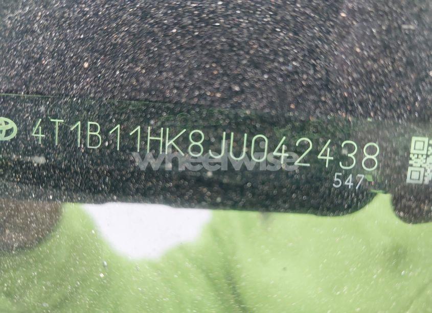 Photo 9 of 2018 Toyota Camry SE (VIN 4T1B11HK8JU042438)