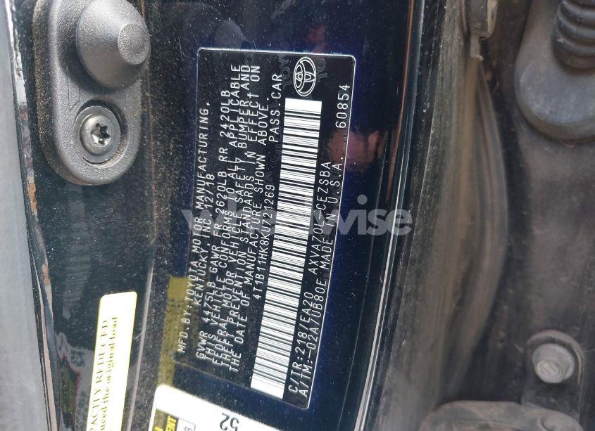 Photo 9 of 2019 Toyota Camry SE (VIN 4T1B11HK8KU721269)