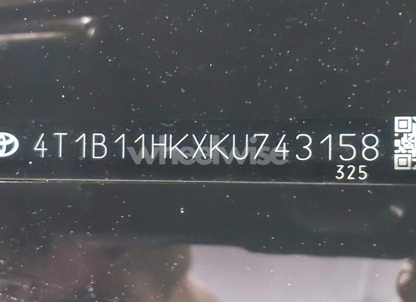 Photo 18 of 2019 Toyota Camry SE (VIN 4T1B11HKXKU743158)