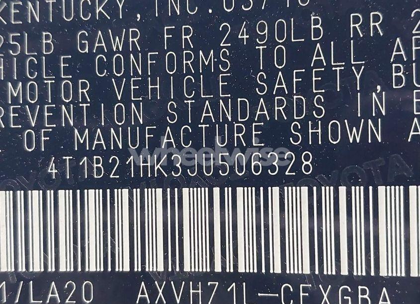 Photo 9 of 2018 Toyota Camry HYBRID XLE (VIN 4T1B21HK3JU506328)