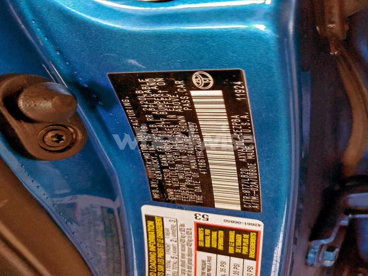 Photo 13 of 2019 TOYOTA CAMRY XSE (VIN 4T1B61HK7KU261927)