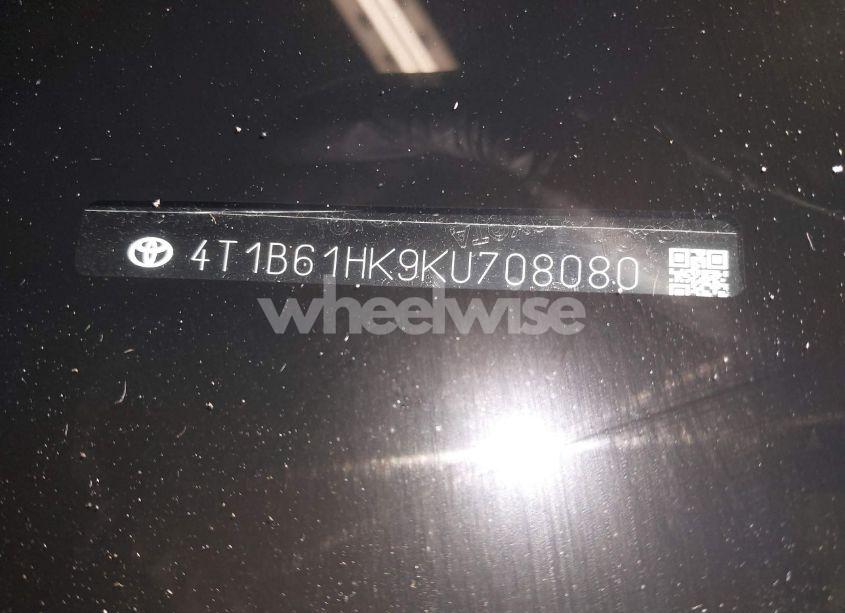 Photo 17 of 2019 Toyota Camry XSE (VIN 4T1B61HK9KU708080)