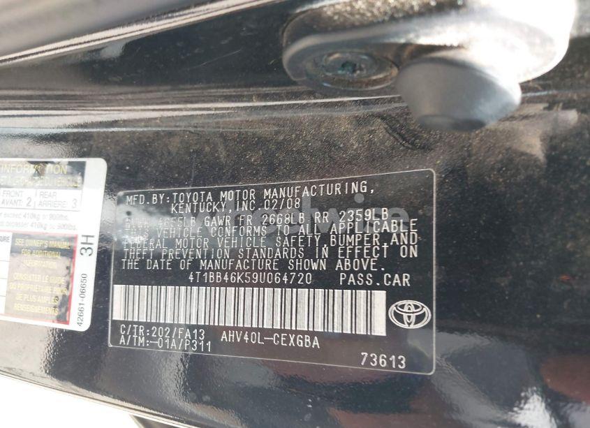 Photo 9 of 2009 Toyota Camry HYBRID (VIN 4T1BB46K59U064720)