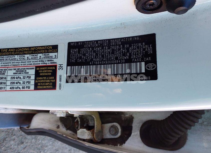 Photo 9 of 2009 Toyota Camry HYBRID (VIN 4T1BB46K69U088430)