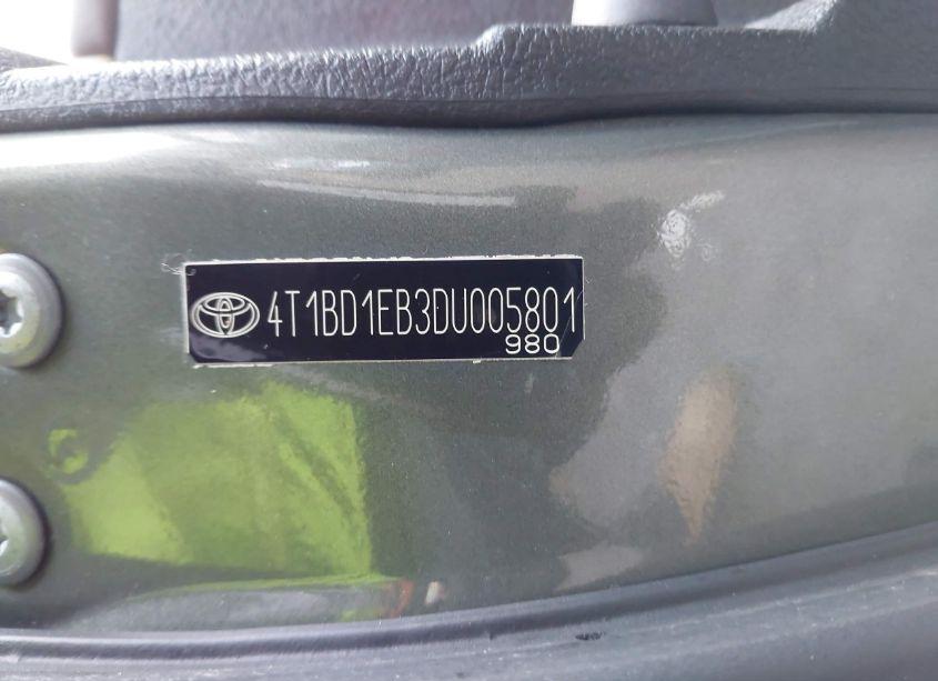 Photo 9 of 2013 Toyota Avalon HYBRID LIMITED (VIN 4T1BD1EB3DU005801)