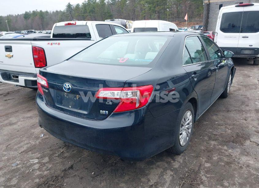 Photo 4 of 2013 Toyota Camry HYBRID LE (VIN 4T1BD1FK7DU078328)