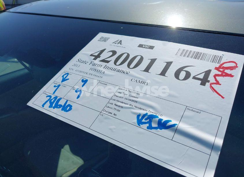 Photo 17 of 2013 Toyota Camry HYBRID XLE (VIN 4T1BD1FK7DU091659)