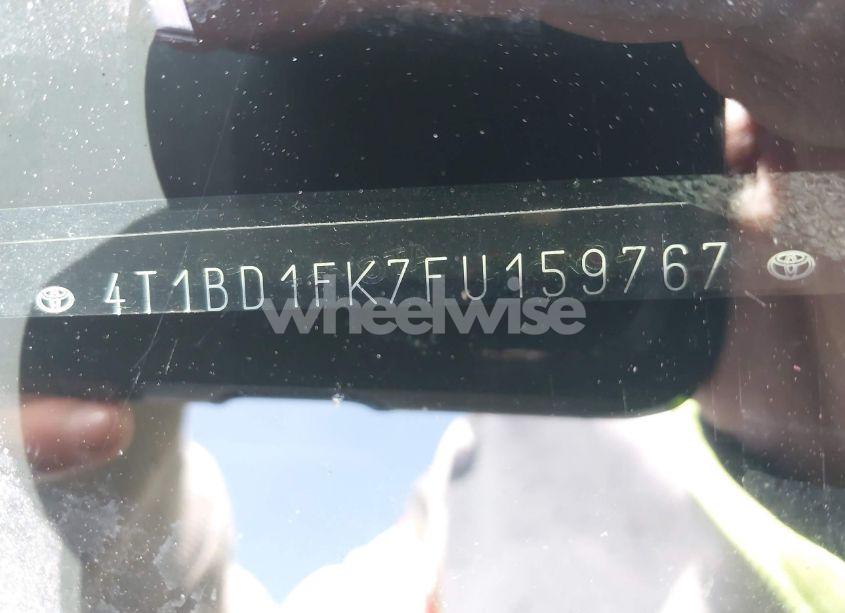 Photo 16 of 2015 Toyota Camry HYBRID LE (VIN 4T1BD1FK7FU159767)