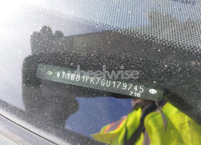 Photo 18 of 2016 Toyota Camry HYBRID SE (VIN 4T1BD1FK7GU179745)