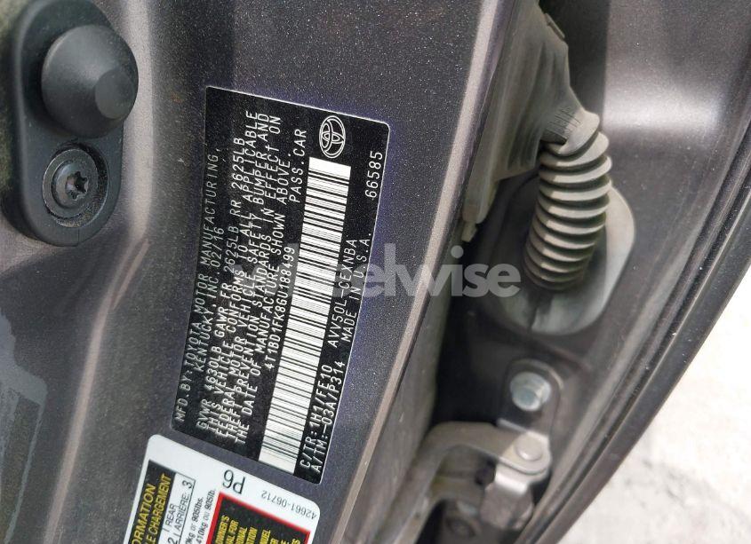 Photo 9 of 2016 Toyota Camry HYBRID LE (VIN 4T1BD1FK8GU188499)