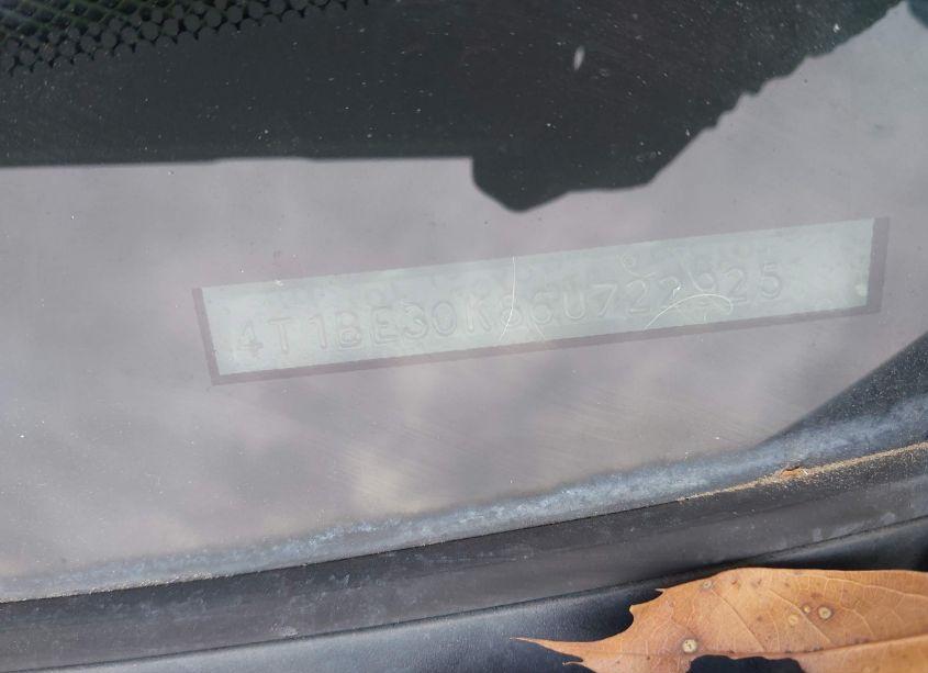 Photo 9 of 2006 Toyota Camry LE (VIN 4T1BE30K86U722925)