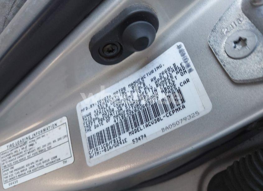 Photo 8 of 2002 Toyota Camry LE (VIN 4T1BE32K02U603077)