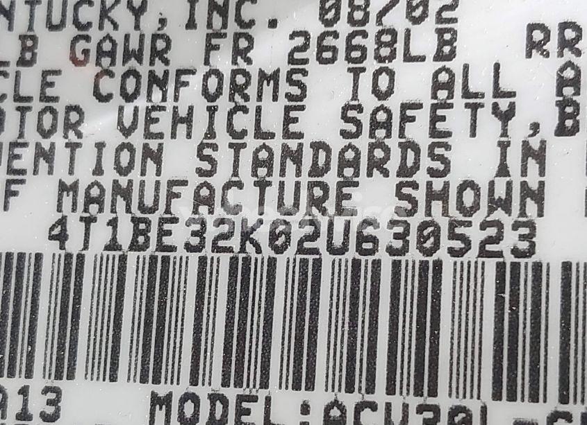 Photo 9 of 2002 Toyota Camry LE/SE/XLE (VIN 4T1BE32K02U630523)