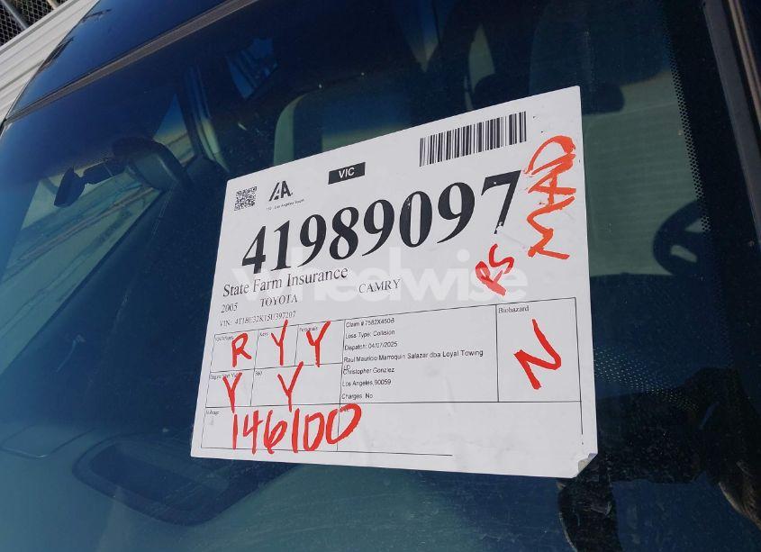 Photo 18 of 2005 Toyota Camry LE (VIN 4T1BE32K15U397207)