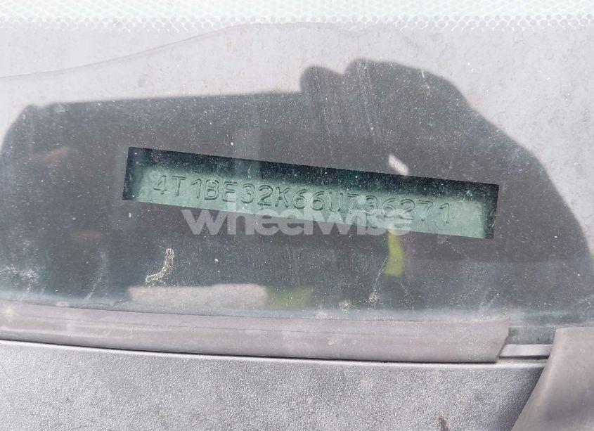 Photo 9 of 2006 Toyota Camry STD (VIN 4T1BE32K66U736271)