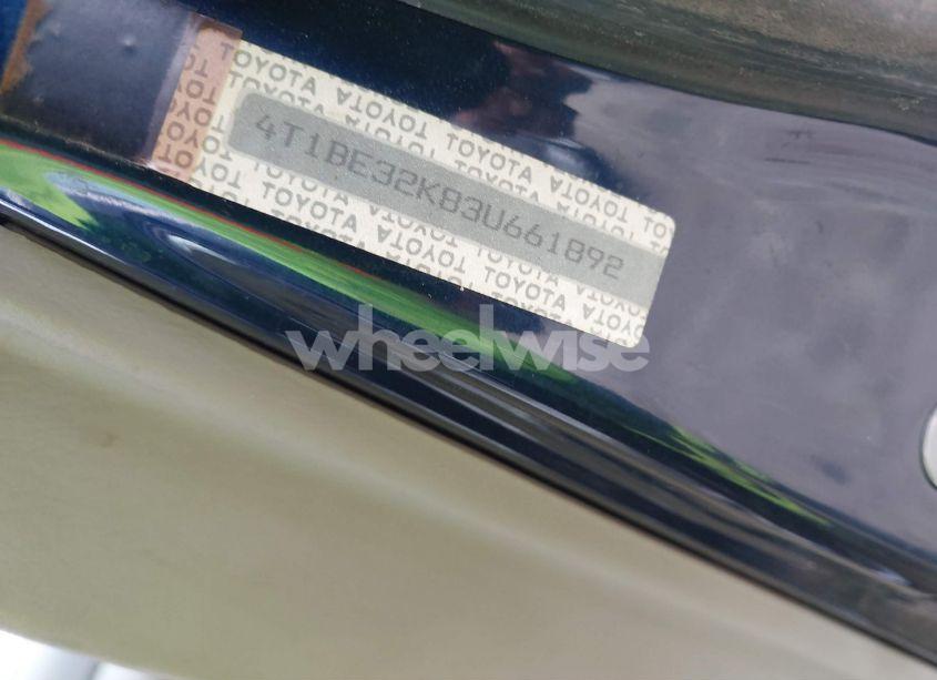 Photo 9 of 2003 Toyota Camry LE (VIN 4T1BE32K83U661892)