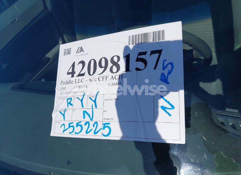 Photo 12 of 2005 Toyota Camry LE (VIN 4T1BE32K85U035777)