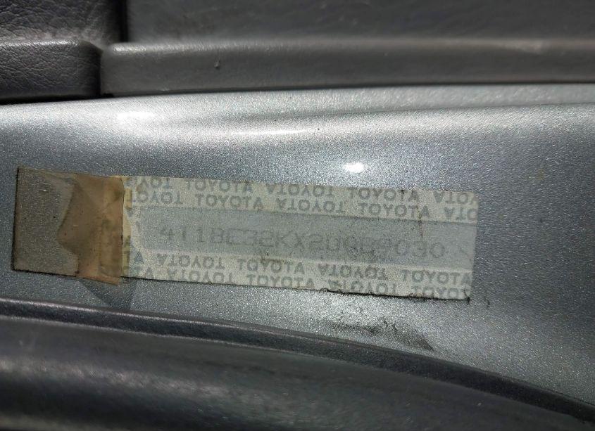Photo 9 of 2002 Toyota Camry LE (VIN 4T1BE32KX2U089030)