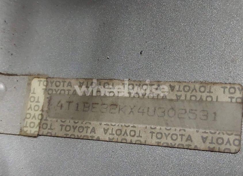 Photo 18 of 2004 Toyota Camry LE (VIN 4T1BE32KX4U302531)