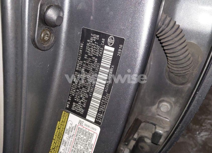 Photo 9 of 2007 Toyota Camry LE (VIN 4T1BE46K07U013565)