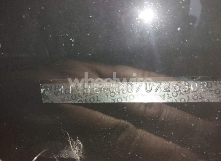 Photo 12 of 2007 Toyota Camry XLE (VIN 4T1BE46K07U725302)