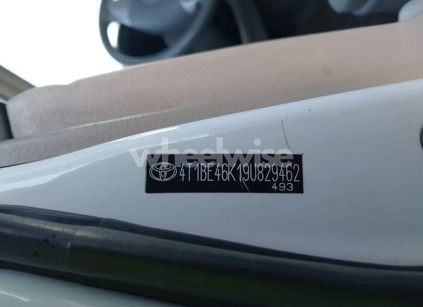 Photo 9 of 2009 Toyota Camry LE (VIN 4T1BE46K19U829462)
