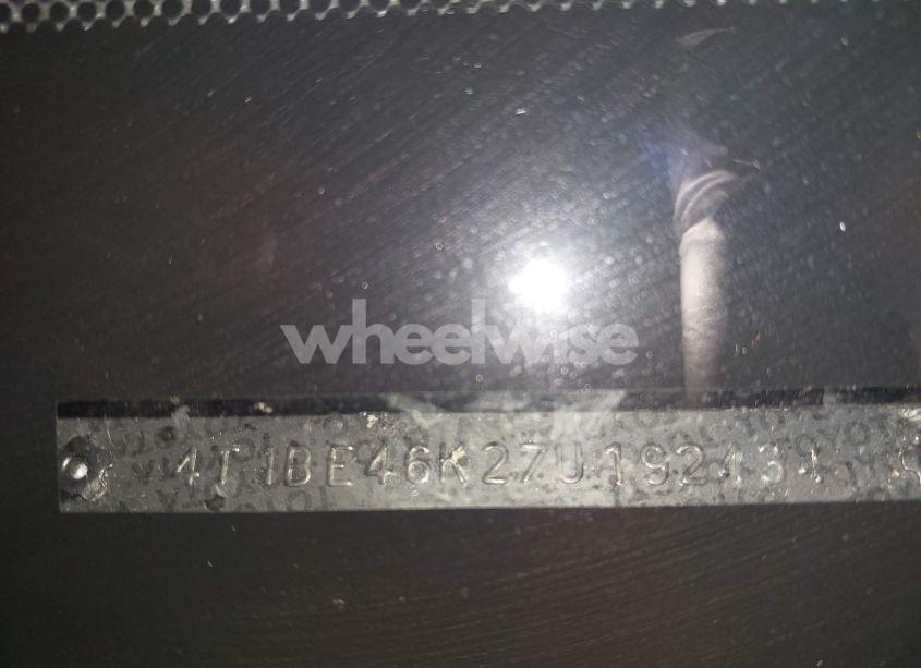 Photo 17 of 2007 Toyota Camry LE (VIN 4T1BE46K27U192434)