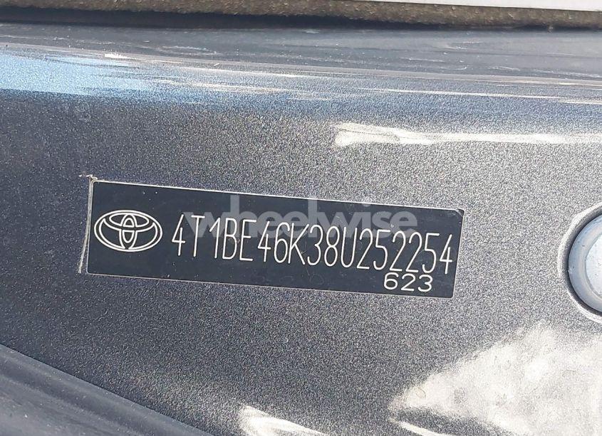 Photo 9 of 2008 Toyota Camry XLE (VIN 4T1BE46K38U252254)