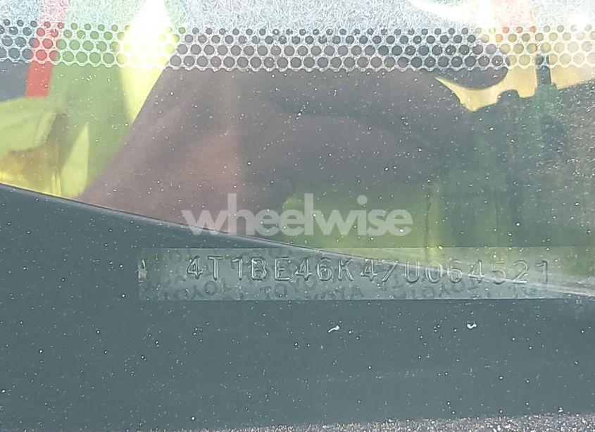 Photo 12 of 2007 Toyota Camry LE (VIN 4T1BE46K47U064521)