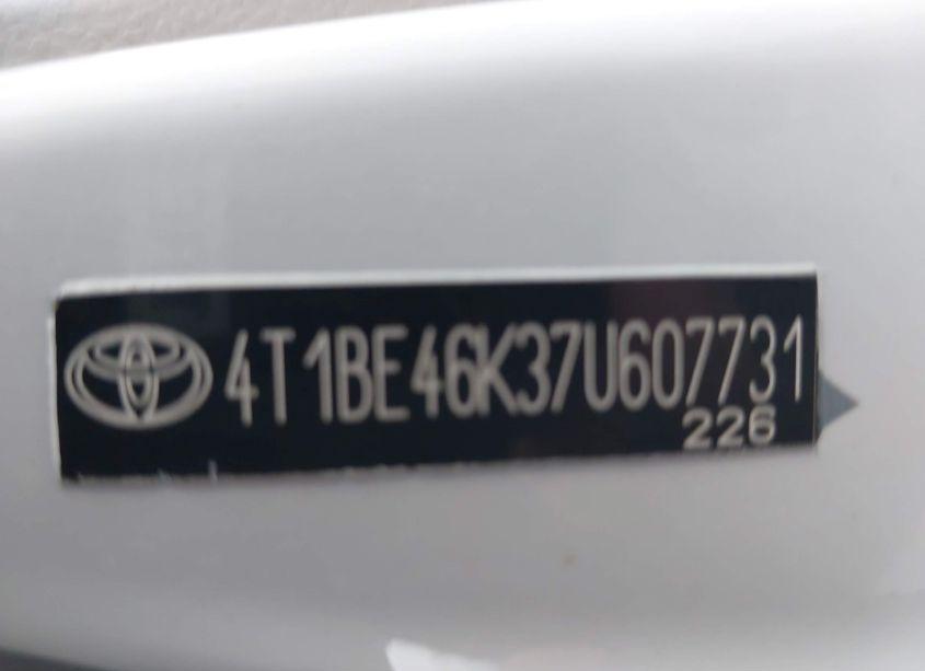 Photo 8 of 2008 Toyota Camry LE (VIN 4T1BE46K58U789255)