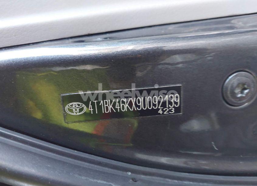 Photo 9 of 2009 Toyota Camry LE (VIN 4T1BE46K69U274203)