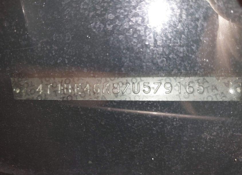 Photo 18 of 2007 Toyota Camry LE (VIN 4T1BE46K87U579165)