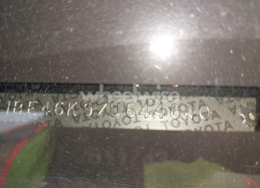 Photo 9 of 2007 Toyota Camry LE (VIN 4T1BE46K97U644640)