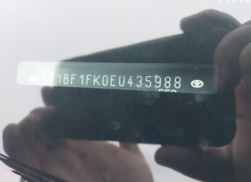 Photo 9 of 2014 Toyota Camry SE (VIN 4T1BF1FK0EU435988)