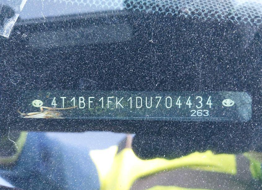 Photo 9 of 2013 Toyota Camry LE (VIN 4T1BF1FK1DU704434)