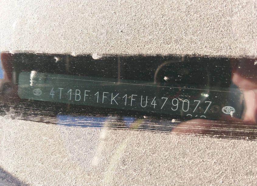 Photo 9 of 2015 Toyota Camry SE (VIN 4T1BF1FK1FU479077)