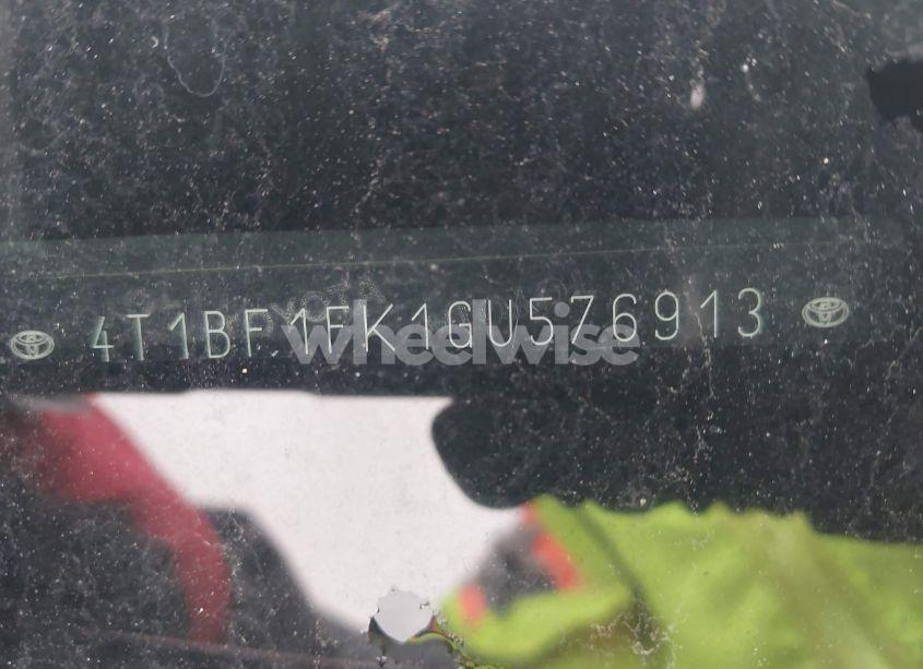 Photo 9 of 2016 Toyota Camry LE (VIN 4T1BF1FK1GU576913)