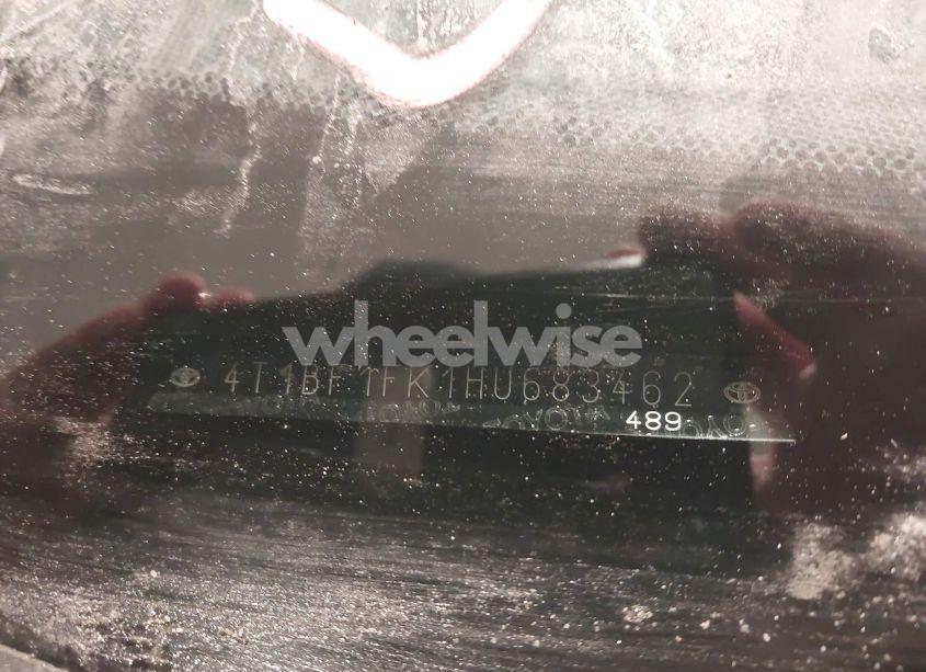 Photo 9 of 2017 Toyota Camry SE (VIN 4T1BF1FK1HU683462)