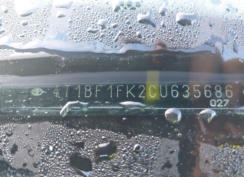 Photo 9 of 2012 Toyota Camry LE (VIN 4T1BF1FK2CU635686)