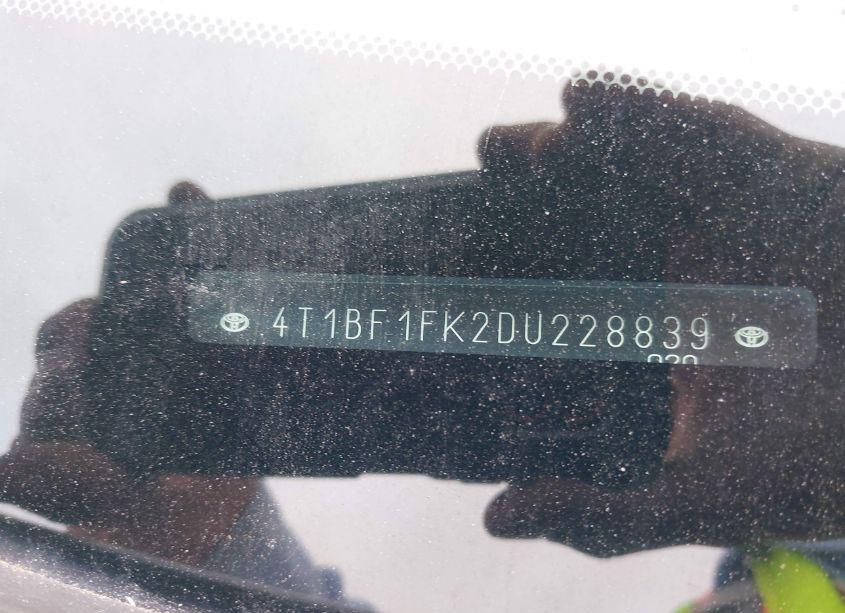 Photo 20 of 2013 Toyota Camry SE (VIN 4T1BF1FK2DU228839)