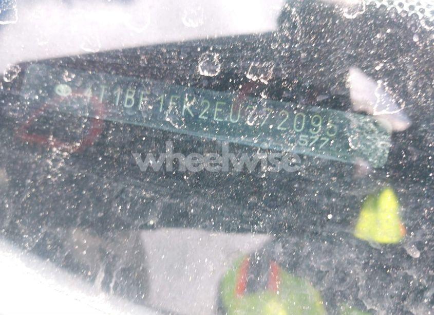 Photo 9 of 2014 Toyota Camry L (VIN 4T1BF1FK2EU772095)