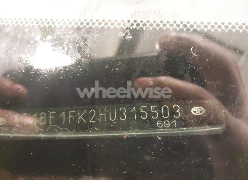 Photo 9 of 2017 Toyota Camry SE (VIN 4T1BF1FK2HU315503)